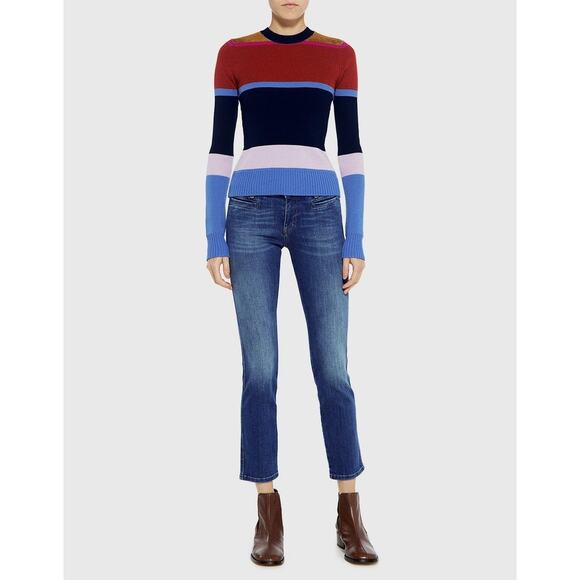 Derek Lam 10 Crosby Sweaters - Derek Lam 10 Crosby Striped Colorblock Sweater Womens Small Wool Knit